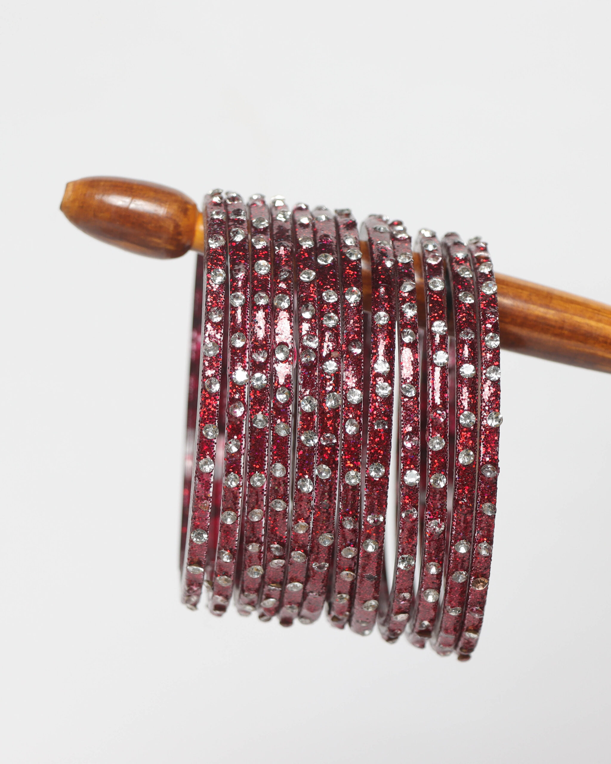 24 Nagg Shining Bangles - Cherry Red