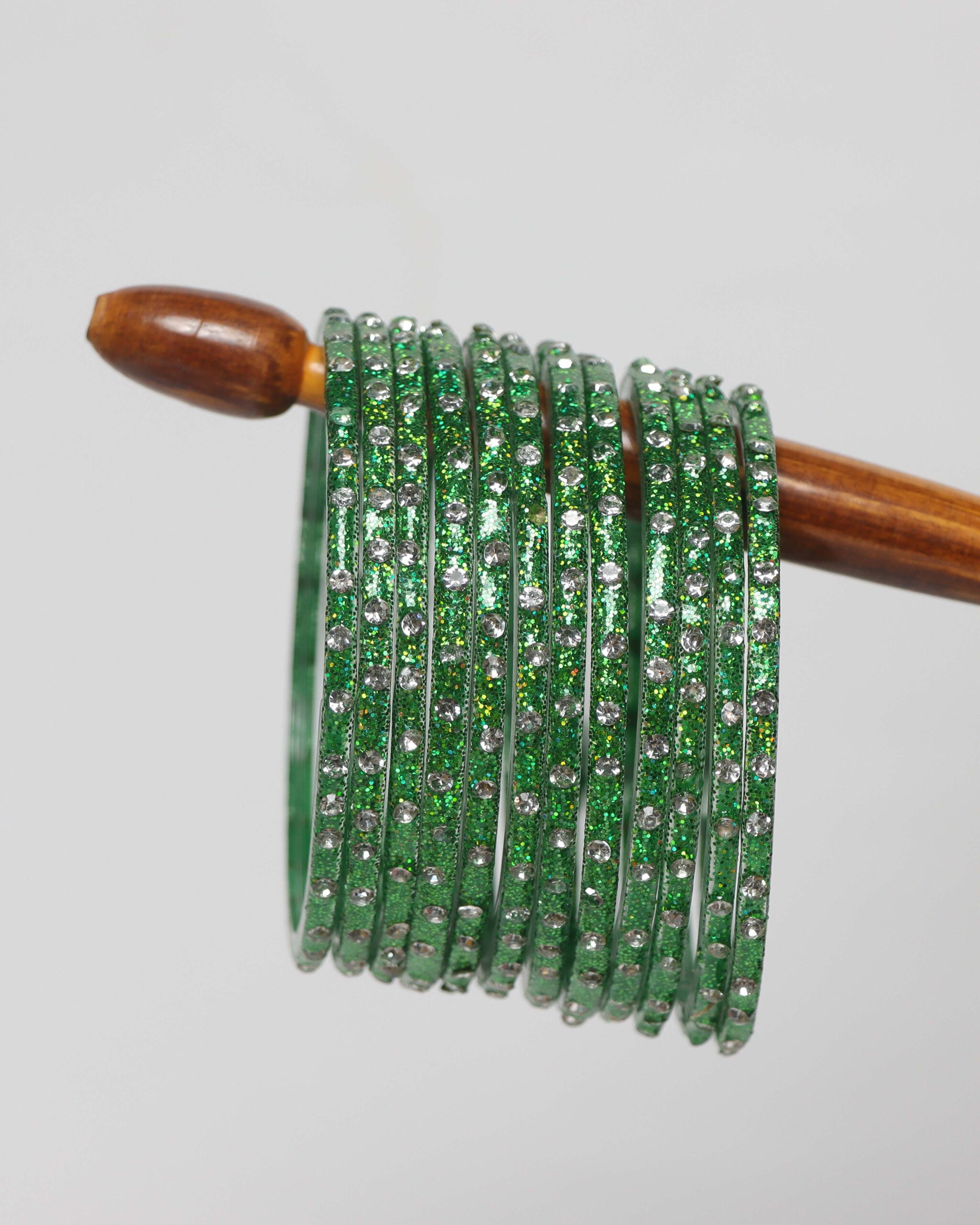24 Nagg Shining Bangles - Green
