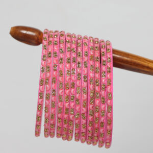 Chaand Designer Bangles - Pink
