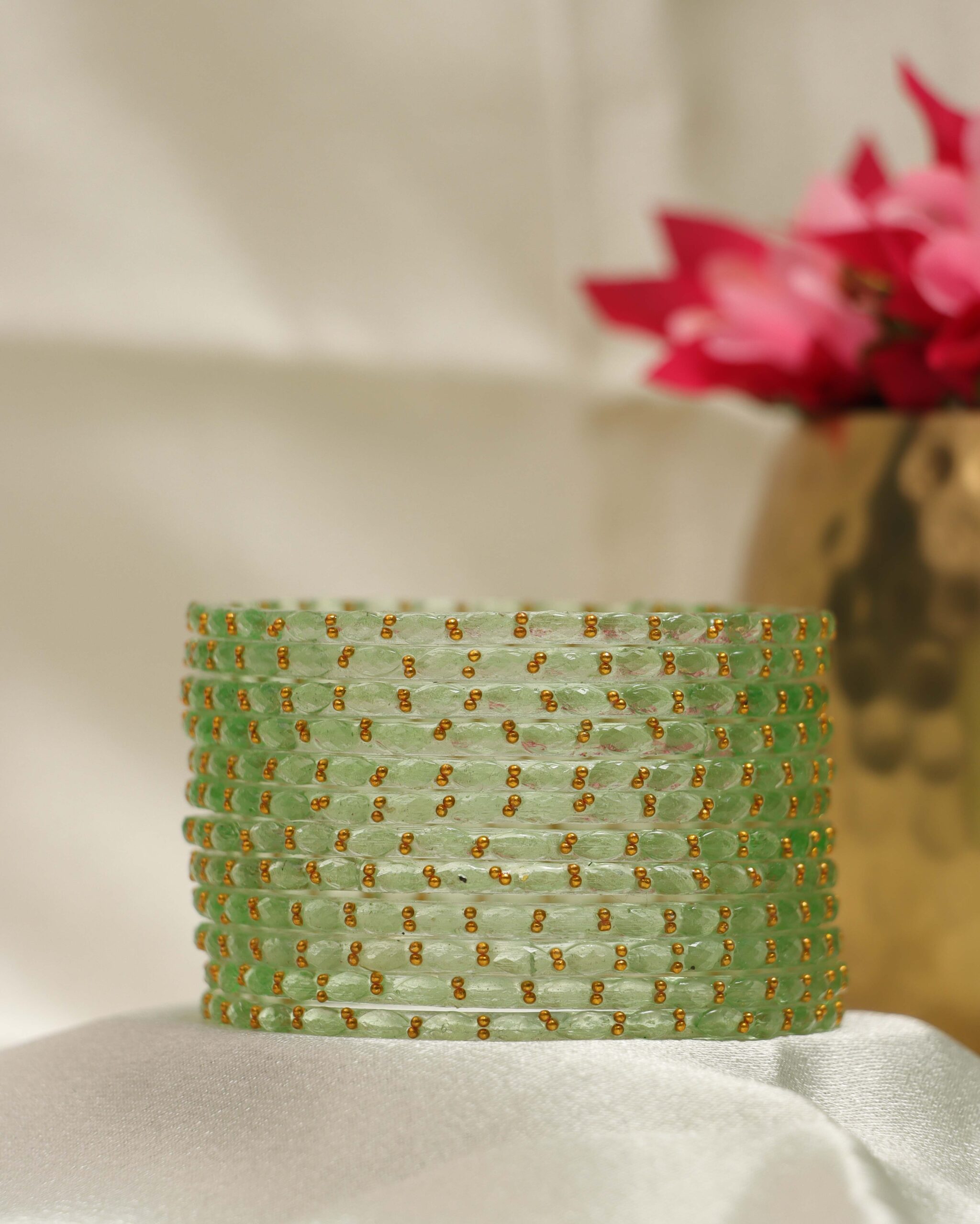 Raindrop Mehendi Green