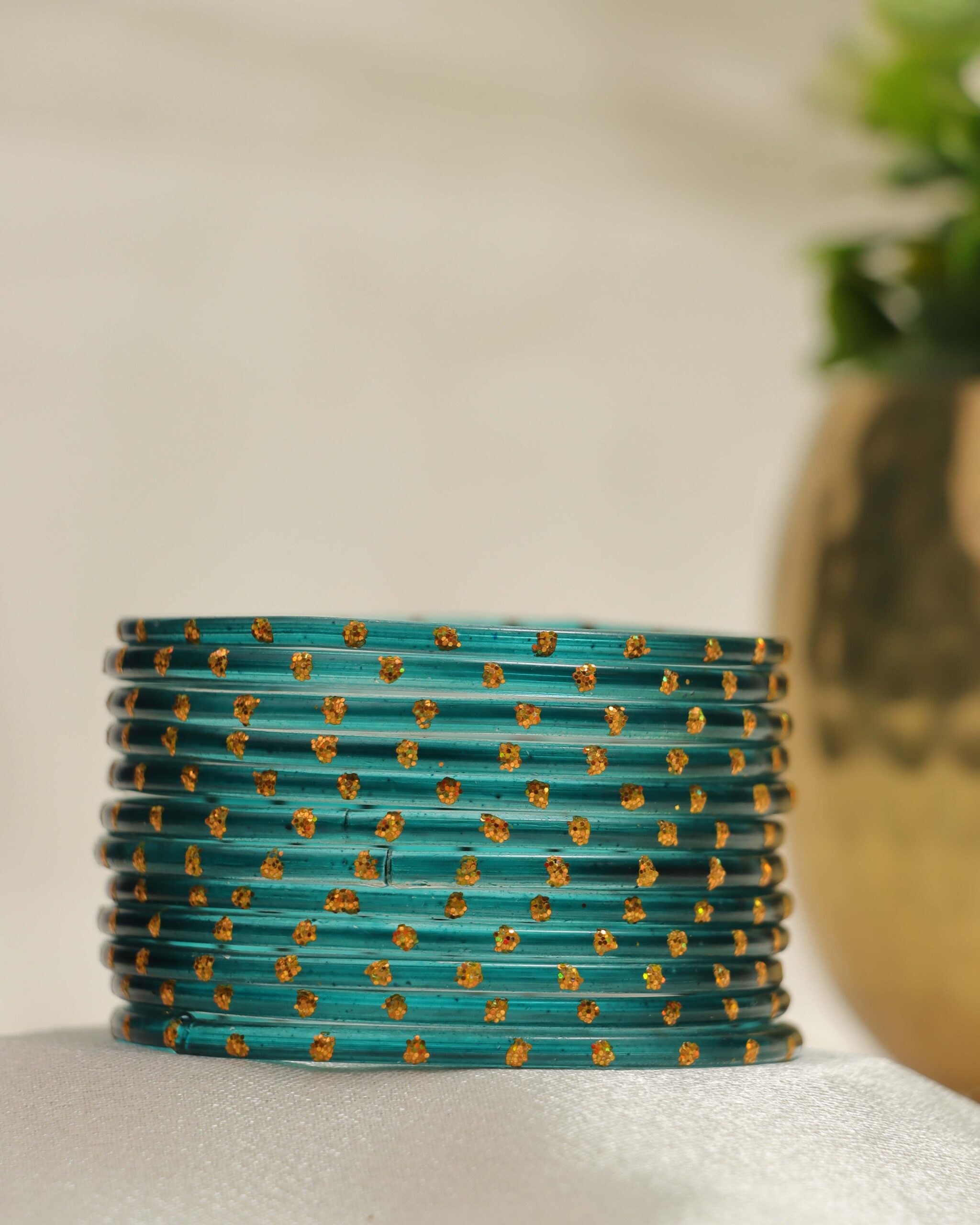 Premium Stone Bangles Collection - Sea Green