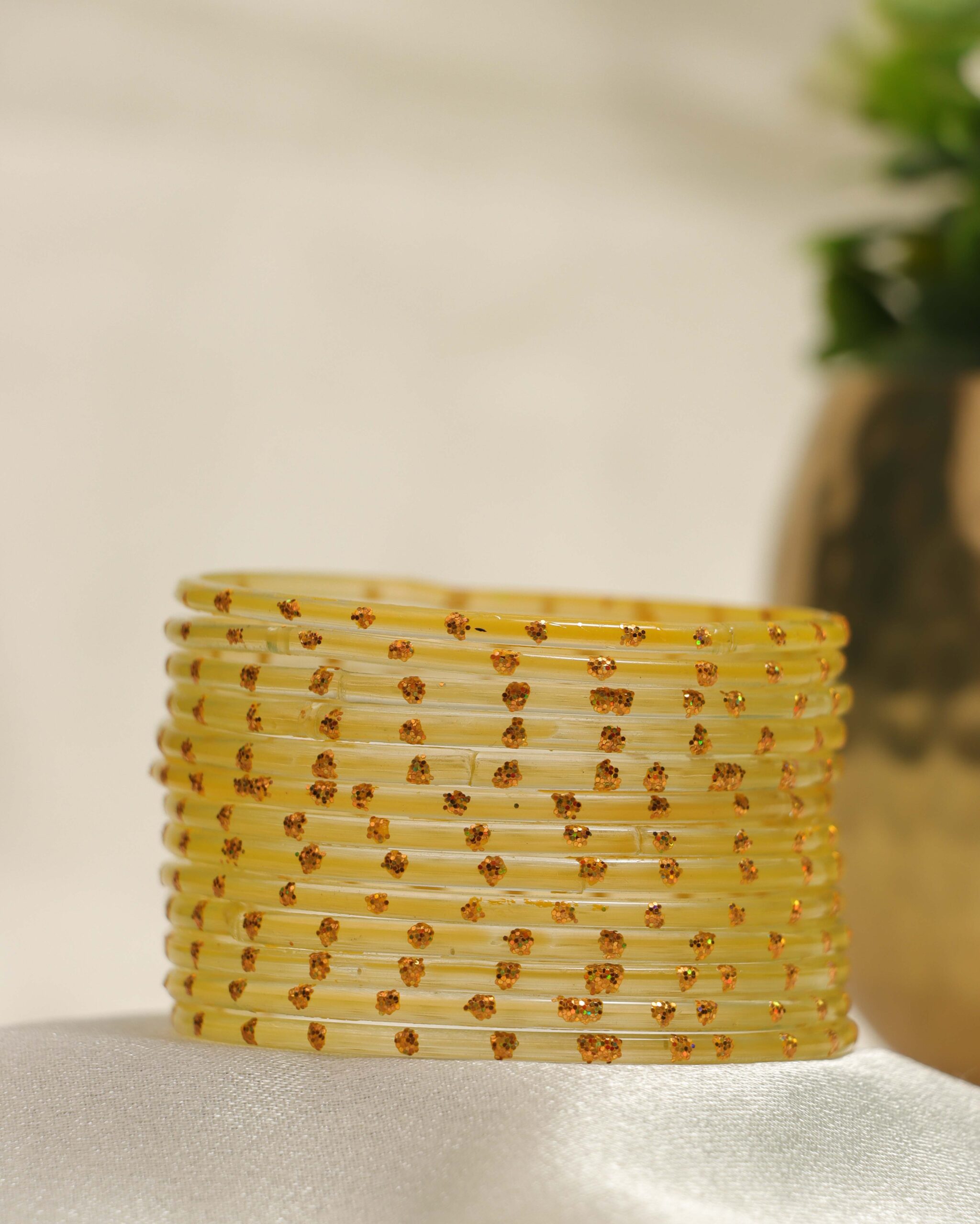Premium Stone Bangles Collection - Gold
