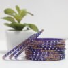 Rama Stone Bangles Set - Royal Blue